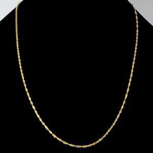 18K Yellow Gold Serpentine Chain 2mm 1.1 Grams 24” New